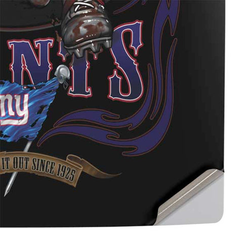 Liquid Blue NFL New York Giants Running Back PS5 Slim Digital Edition Console Skin