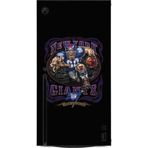 Liquid Blue NFL New York Giants Running Back Xbox Series X Console Skin