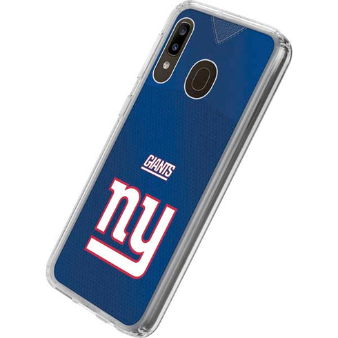 NFL New York Giants Team Jersey Galaxy A20 Clear Case