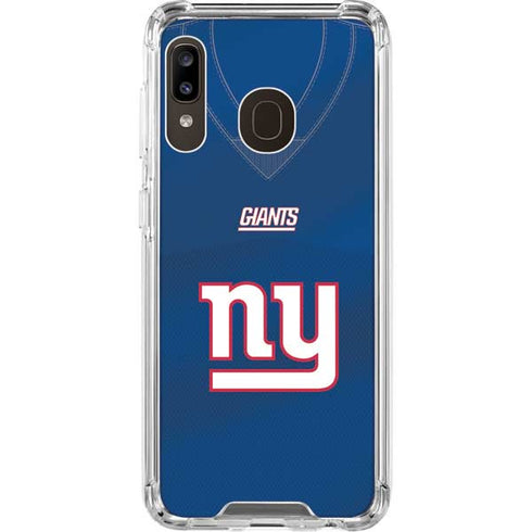 NFL New York Giants Team Jersey Galaxy A30 Clear Case