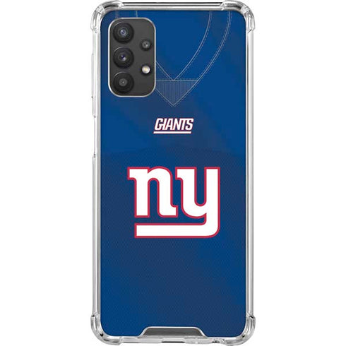 NFL New York Giants Team Jersey Galaxy A32 5G Clear Case