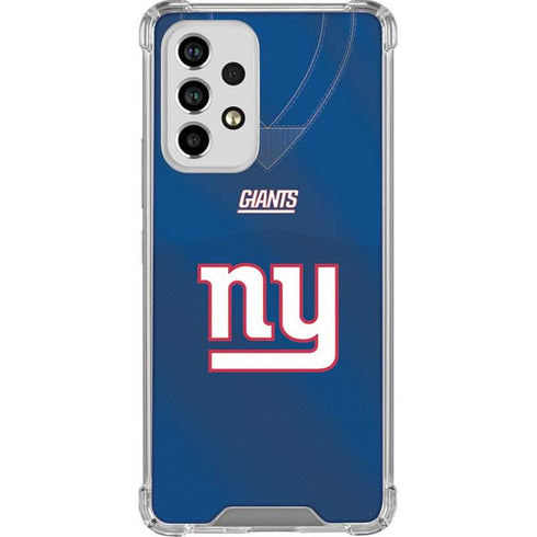 NFL New York Giants Team Jersey Galaxy A53 5G Clear Case