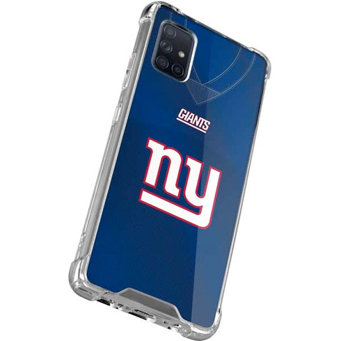 NFL New York Giants Team Jersey Galaxy A71 5G Clear Case