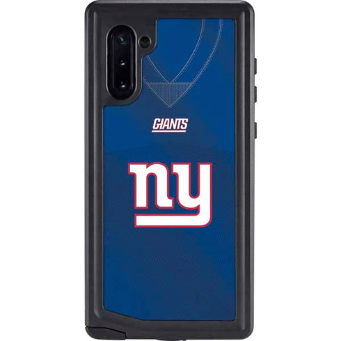 NFL New York Giants Team Jersey Galaxy Note 10 Waterproof Case