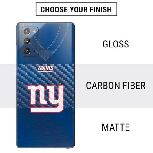 NFL New York Giants Team Jersey Galaxy Note20 5G Skin