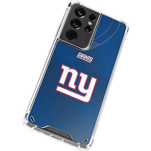 NFL New York Giants Team Jersey Galaxy S21 Ultra 5G Clear Case