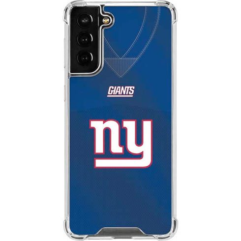 NFL New York Giants Team Jersey Galaxy S22 Plus Clear Case