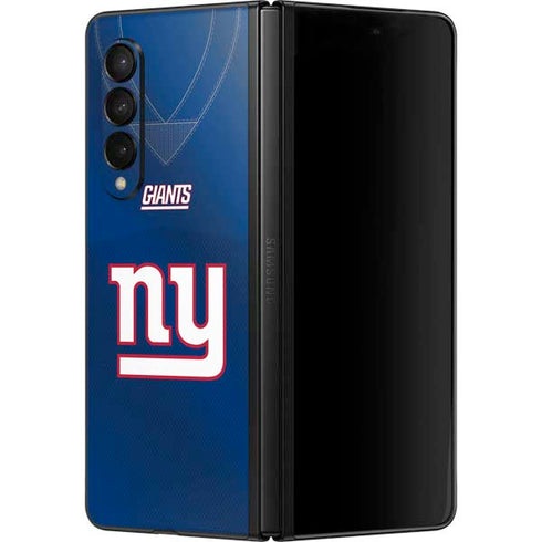 NFL New York Giants Team Jersey Galaxy Z Fold3 5G Skin