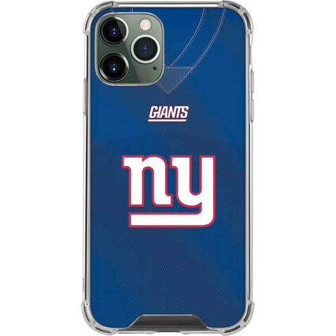 NFL New York Giants Team Jersey iPhone 12 Pro Clear Case