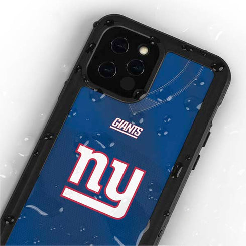 NFL New York Giants Team Jersey iPhone 12 Pro Waterproof Case