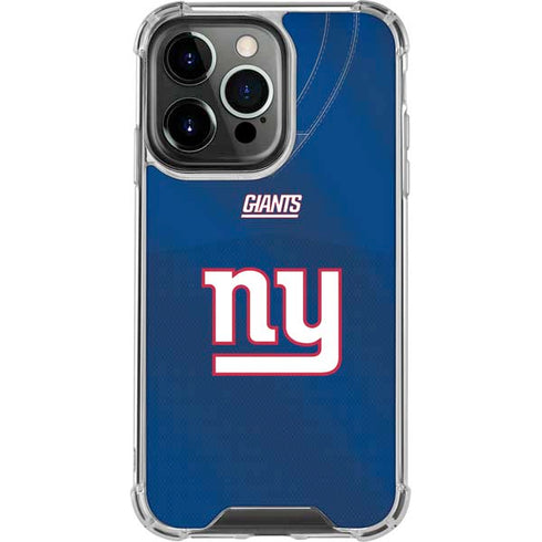 NFL New York Giants Team Jersey iPhone 15 Pro Clear Case