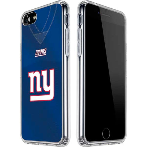 NFL New York Giants Team Jersey iPhone SE (2nd & 3rd Gen) Clear Case