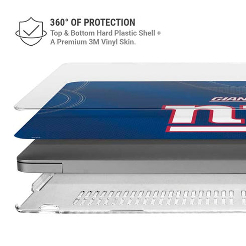 NFL New York Giants Team Jersey MacBook Pro 16in (2021-25) Case plus Skin