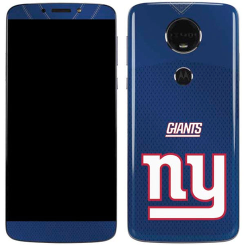 NFL New York Giants Team Jersey Moto E5 Plus Skin