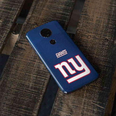 NFL New York Giants Team Jersey Moto E5 Plus Skin
