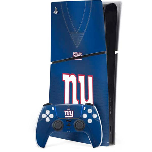 NFL New York Giants Team Jersey PS5 Slim Digital Edition Console Skin