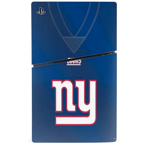 NFL New York Giants Team Jersey PS5 Slim Digital Edition Console Skin