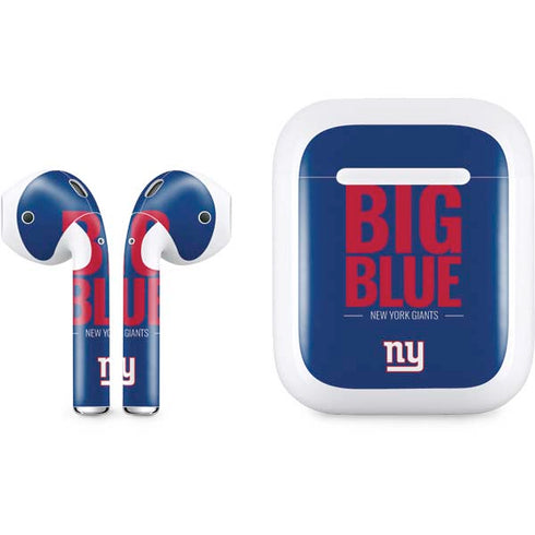 NFL New York Giants Team Motto Apple AirPods Skin
