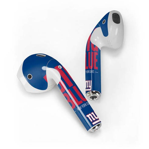 NFL New York Giants Team Motto Apple AirPods Skin