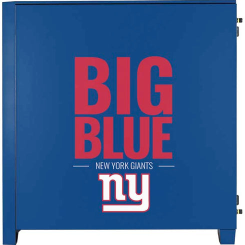 NFL New York Giants Team Motto Corsair 4000D Tempered Glass Mid-Tower ATX Case Skin