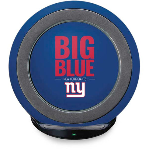 NFL New York Giants Team Motto Fast Charge Wireless Charging Stand Skin