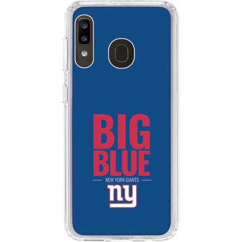 NFL New York Giants Team Motto Galaxy A20 Clear Case