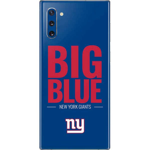 NFL New York Giants Team Motto Galaxy Note 10 Skin