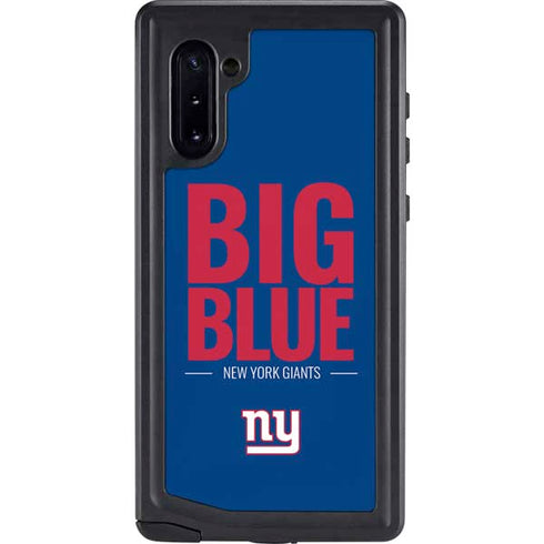 NFL New York Giants Team Motto Galaxy Note 10 Waterproof Case