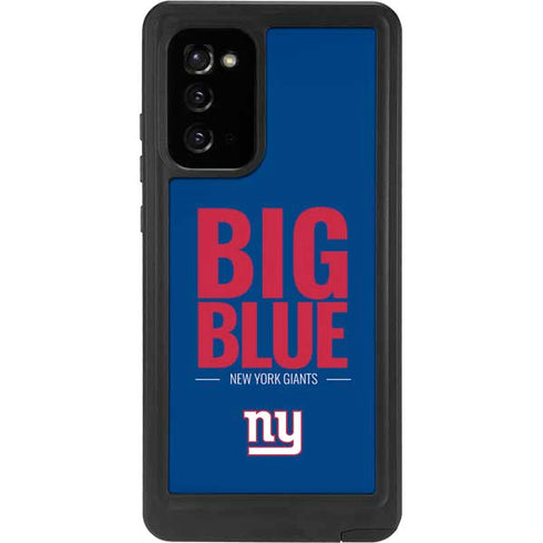 NFL New York Giants Team Motto Galaxy Note20 5G Waterproof Case