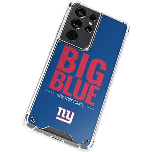 NFL New York Giants Team Motto Galaxy S21 Ultra 5G Clear Case