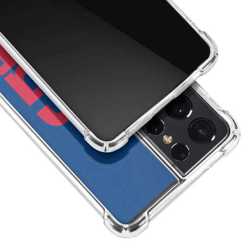 NFL New York Giants Team Motto Galaxy S21 Ultra 5G Clear Case