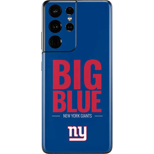 NFL New York Giants Team Motto Galaxy S21 Ultra 5G Skin