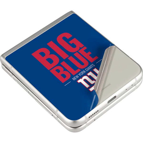 NFL New York Giants Team Motto Galaxy Z Flip3 5G Skin