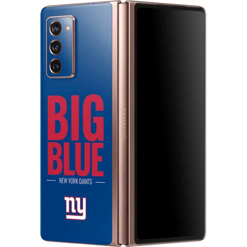 NFL New York Giants Team Motto Galaxy Z Fold2 5G Skin