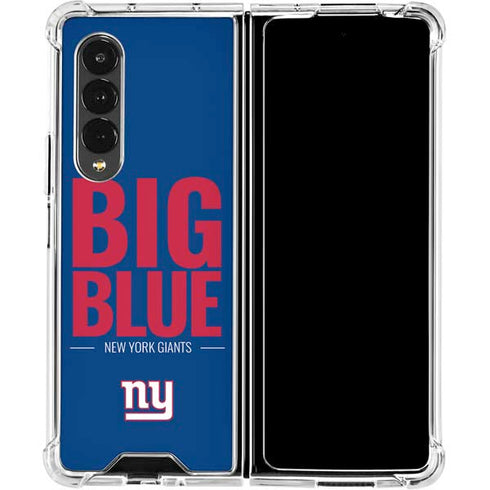 NFL New York Giants Team Motto Galaxy Z Fold4 5G Clear Case