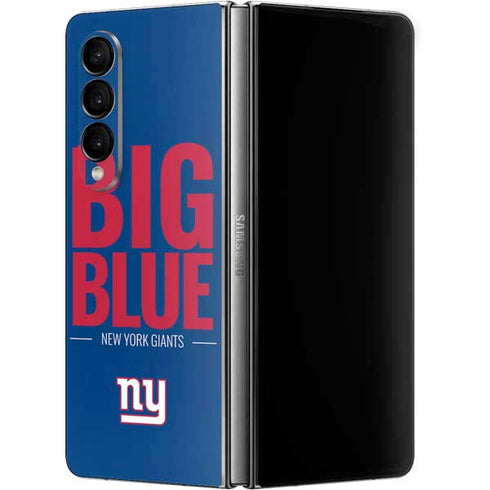 NFL New York Giants Team Motto Galaxy Z Fold4 5G Skin