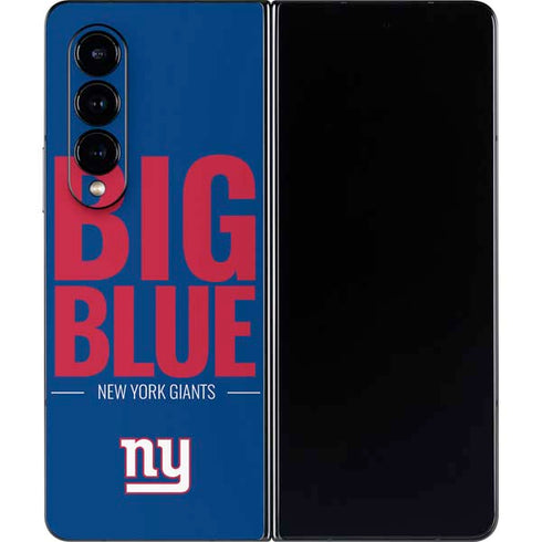 NFL New York Giants Team Motto Galaxy Z Fold4 5G Skin