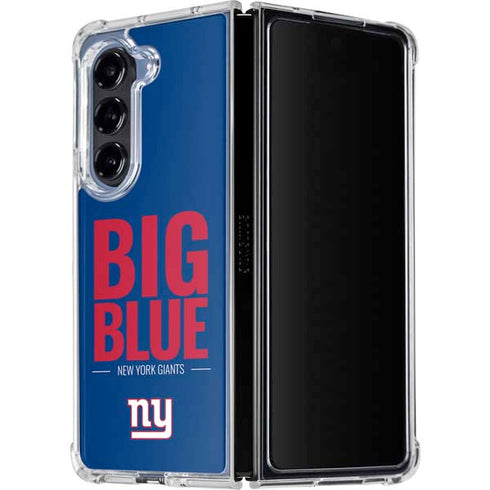 NFL New York Giants Team Motto Galaxy Z Fold5 5G Clear Case