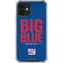 NFL New York Giants Team Motto iPhone 12 Clear Case