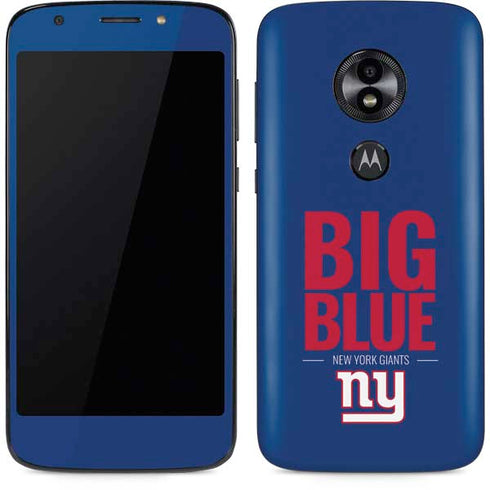 NFL New York Giants Team Motto Moto E5 Play Skin