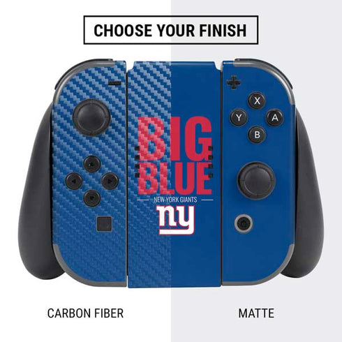 NFL New York Giants Team Motto Nintendo Switch Bundle Skin