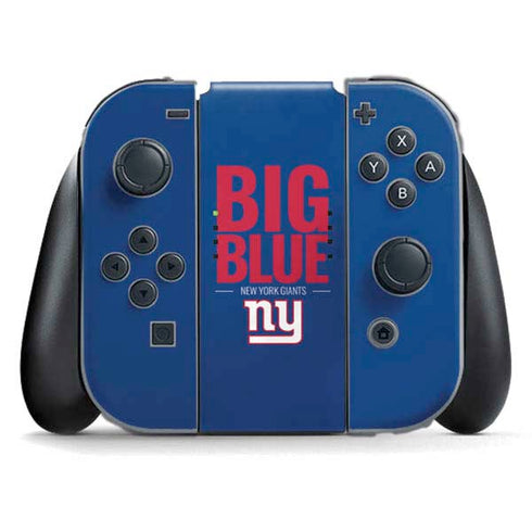 NFL New York Giants Team Motto Nintendo Switch (2017-2021) Joy-Con Controller Skin