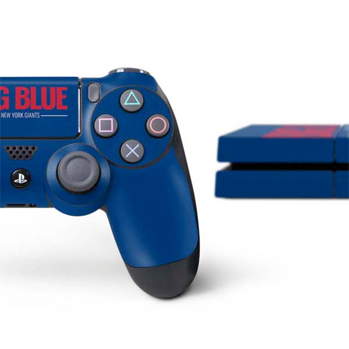 NFL New York Giants Team Motto PS4 Console and Controller Bundle Skin