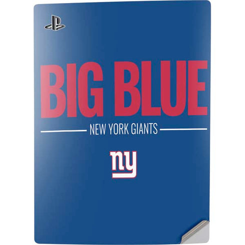 NFL New York Giants Team Motto PS5 Digital Edition Console Skin