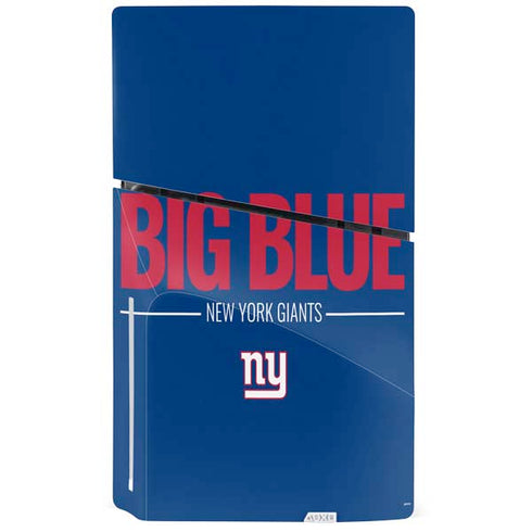 NFL New York Giants Team Motto PS5 Slim Disk Console Skin