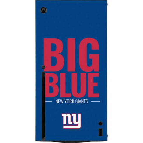 NFL New York Giants Team Motto Xbox Series X Console Skin