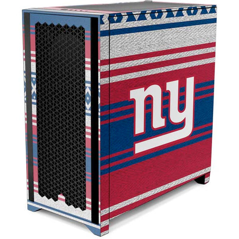 NFL New York Giants Trailblazer Corsair 4000D Tempered Glass Mid-Tower ATX Case Skin