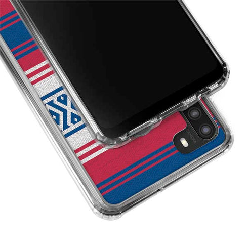 NFL New York Giants Trailblazer Galaxy A21 Clear Case