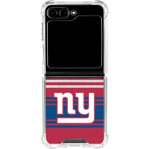 NFL New York Giants Trailblazer Galaxy Z Flip5 5G Clear Case