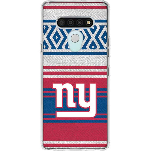 NFL New York Giants Trailblazer LG Stylo 6 Clear Case